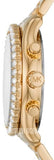 Buy Shop Michael Kors Layton Chronograph Gold Dial Gold Steel Strap Watch For Women - MK6977 USA Online