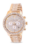 Buy Shop Michael Kors Layton Chronograph Gold Dial Gold Steel Strap Watch For Women - MK6977 USA Online
