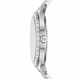 Buy Shop Michael Kors Layton Chronograph Mother of Pearl Blue Dial Silver Steel Strap Watch For Women - MK6847 USA Online