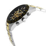 Buy Shop Michael Kors Layton Chronograph Black Dial Two Tone Steel Strap Watch For Men - MK8784 USA Online