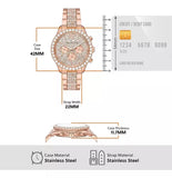 Buy Shop Michael Kors Layton Chronograph Rose Gold Dial Rose Gold Steel Strap Watch For Women - MK7285 USA Online