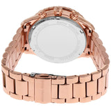 Buy Shop Michael Kors Layton Chronograph Rose Gold Dial Rose Gold Steel Strap Watch For Women - MK7285 USA Online