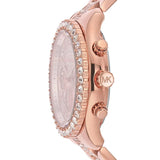 Buy Shop Michael Kors Layton Chronograph Rose Gold Dial Rose Gold Steel Strap Watch For Women - MK7285 USA Online