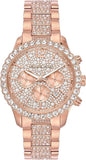 Buy Shop Michael Kors Layton Chronograph Rose Gold Dial Rose Gold Steel Strap Watch For Women - MK7285 USA Online