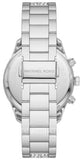 Buy Shop Michael Kors Layton Chronograph Silver Dial Silver Steel Strap Watch For Women - MK6976 USA Online