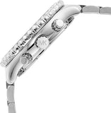 Buy Shop Michael Kors Layton Chronograph Silver Dial Silver Steel Strap Watch For Women - MK6976 USA Online