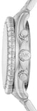 Buy Shop Michael Kors Layton Chronograph Silver Dial Silver Steel Strap Watch For Women - MK6976 USA Online
