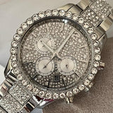 Buy Shop Michael Kors Layton Chronograph Silver Dial Silver Steel Strap Watch For Women - MK6976 USA Online