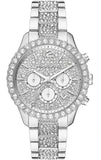 Buy Shop Michael Kors Layton Chronograph Silver Dial Silver Steel Strap Watch For Women - MK6976 USA Online