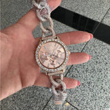 Buy Shop Michael Kors Layton Multifunction Crystals Rose Gold Dial Rose Gold Steel Strap Watch for Women - MK4654 USA Online