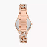 Buy Shop Michael Kors Layton Multifunction Crystals Rose Gold Dial Rose Gold Steel Strap Watch for Women - MK4654 USA Online