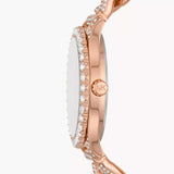 Buy Shop Michael Kors Layton Multifunction Crystals Rose Gold Dial Rose Gold Steel Strap Watch for Women - MK4654 USA Online