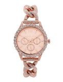 Buy Shop Michael Kors Layton Multifunction Crystals Rose Gold Dial Rose Gold Steel Strap Watch for Women - MK4654 USA Online