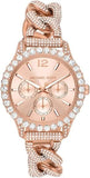 Buy Shop Michael Kors Layton Multifunction Crystals Rose Gold Dial Rose Gold Steel Strap Watch for Women - MK4654 USA Online