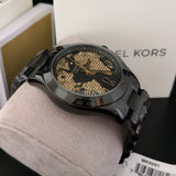 Buy Shop Michael Kors Layton Pave Black Dial Black Steel Strap Watch for Women - MK6091 USA Online