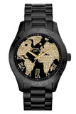 Buy Shop Michael Kors Layton Pave Black Dial Black Steel Strap Watch for Women - MK6091 USA Online
