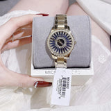 Buy Shop Michael Kors Layton Quartz Black Dial Gold Steel Strap Watch For Women - MK6892 USA Online