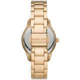 Buy Shop Michael Kors Layton Quartz Black Dial Gold Steel Strap Watch For Women - MK6892 USA Online