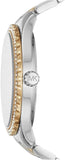 Buy Shop Michael Kors Layton Quartz Silver Dial Two Tone Steel Strap Watch For Women - MK6899 USA Online
