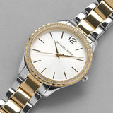 Buy Shop Michael Kors Layton Quartz Silver Dial Two Tone Steel Strap Watch For Women - MK6899 USA Online