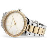 Buy Shop Michael Kors Layton Quartz Silver Dial Two Tone Steel Strap Watch For Women - MK6899 USA Online