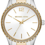 Buy Shop Michael Kors Layton Quartz Silver Dial Two Tone Steel Strap Watch For Women - MK6899 USA Online