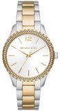 Buy Shop Michael Kors Layton Quartz Silver Dial Two Tone Steel Strap Watch For Women - MK6899 USA Online