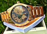 Buy Shop Michael Kors Layton Rose Gold Dial Rose Gold Steel Strap Watch for Women - MK6395 USA Online