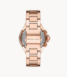 Buy Shop Michael Kors Layton Rose Gold Dial Rose Gold Steel Strap Watch for Women - MK6395 USA Online