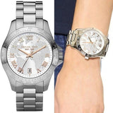 Buy Shop Michael Kors Layton Silver Dial Silver Steel Strap Watch for Women - MK5958 USA Online