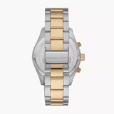 Buy Shop Michael Kors Layton Chronograph Black Dial Two Tone Steel Strap Watch For Men - MK8784 USA Online