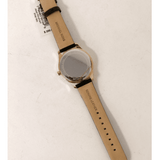 Buy Shop Michael Kors Layton Three Hand Mother of Pearl Black Dial Black Leather Strap Watch For Women - MK2911 USA Online