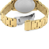 Buy Shop Michael Kors Layton Three Hand Mother of Pearl White Dial Gold Steel Strap Watch For Women - MK6870 USA Online