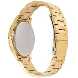 Buy Shop Michael Kors Layton Three Hand Mother of Pearl White Dial Gold Steel Strap Watch For Women - MK6870 USA Online