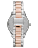 Buy Shop Michael Kors Layton Three Hand Mother of Pearl White Dial Two Tone Steel Strap Watch For Women - MK6849 USA Online