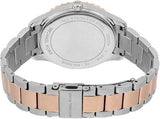 Buy Shop Michael Kors Layton Three Hand Mother of Pearl White Dial Two Tone Steel Strap Watch For Women - MK6849 USA Online