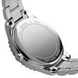 Buy Shop Michael Kors Layton Three Hand Mother of Pearl White Dial Two Tone Steel Strap Watch For Women - MK6849 USA Online