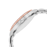 Buy Shop Michael Kors Layton Three Hand Mother of Pearl White Dial Two Tone Steel Strap Watch For Women - MK6849 USA Online