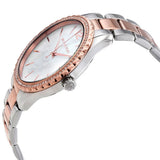 Buy Shop Michael Kors Layton Three Hand Mother of Pearl White Dial Two Tone Steel Strap Watch For Women - MK6849 USA Online
