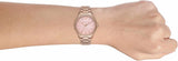 Buy Shop Michael Kors Layton Three Hand Pink Dial Rose Gold Steel Strap Watch For Women - MK6848 USA Online