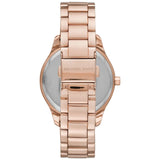 Buy Shop Michael Kors Layton Three Hand Pink Dial Rose Gold Steel Strap Watch For Women - MK6848 USA Online