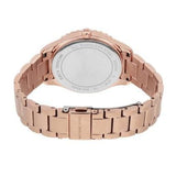 Buy Shop Michael Kors Layton Three Hand Pink Dial Rose Gold Steel Strap Watch For Women - MK6848 USA Online