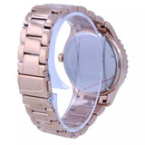 Buy Shop Michael Kors Layton Three Hand Pink Dial Rose Gold Steel Strap Watch For Women - MK6848 USA Online