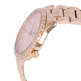 Buy Shop Michael Kors Layton Three Hand Pink Dial Rose Gold Steel Strap Watch For Women - MK6848 USA Online