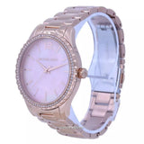 Buy Shop Michael Kors Layton Three Hand Pink Dial Rose Gold Steel Strap Watch For Women - MK6848 USA Online