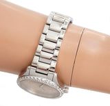 Buy Shop Michael Kors Layton Three Hand Pink Dial Silver Steel Strap Watch For Women - MK7298 USA Online