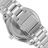 Buy Shop Michael Kors Layton Three Hand Pink Dial Silver Steel Strap Watch For Women - MK7298 USA Online