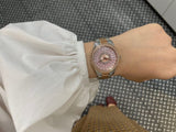 Buy Shop Michael Kors Layton Three Hand Pink Dial Two Tone Steel Strap Watch For Women - MK6894 USA Online