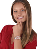 Buy Shop Michael Kors Layton Three Hand Pink Dial Two Tone Steel Strap Watch For Women - MK6894 USA Online