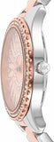 Buy Shop Michael Kors Layton Three Hand Pink Dial Two Tone Steel Strap Watch For Women - MK6894 USA Online